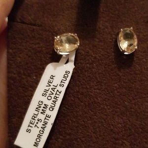 🆕️🆕️Sterling silver morganite quartz